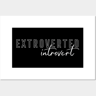 Extroverted Introvert Typography Posters and Art